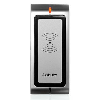 SEBURY, Proximity reader, Heavy duty, 26 Bit Wiegand input/output, HID compatible, Up to 60mm read range, Metal, Vandal/corrosion resistant, IP68, Tri colour LED, 12V DC