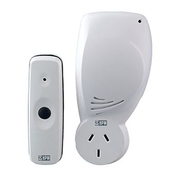 HPM, Plug in Door Chime.Receiver Plugs in to Mains,