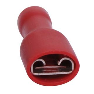 NETDIGITAL, Inline Quick Connect, suits 6.3mm stud, RED, 100 Pack,
