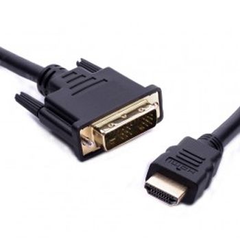 NETDIGITAL, HDMI interface lead, Metal HDMI male to Metal DVI-D male, 5m cable length,