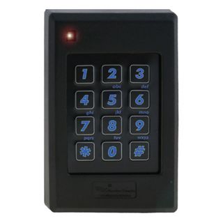 KERI, Pyramid series, Patagonia proximity reader/keypad, 4x3 style, Up to 6" (152mm) read range, Backlit keys, Built in buzzer, 3 colour LED, HID compatible, Lifetime warranty, 5-14V DC 115mA,