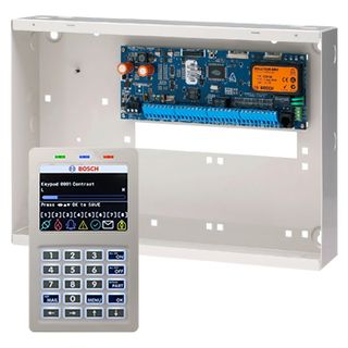 BOSCH, Solution 6000, Alarm kit, Includes CC610PB panel, CP736B Smart Prox LCD keypad & metal cabinet