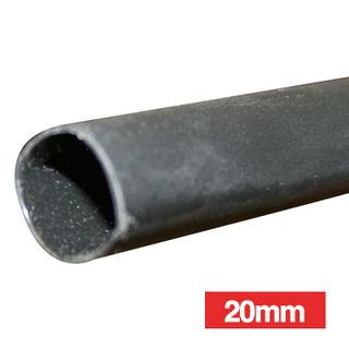 NETDIGITAL, Heat shrink tubing, Glue lined, Black, 20mm, 1.2m length, 3:1 shrink ratio,