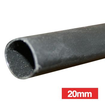 NETDIGITAL, Heat shrink tubing, Glue lined, Black, 20mm, 1.2m length, 3:1 shrink ratio,