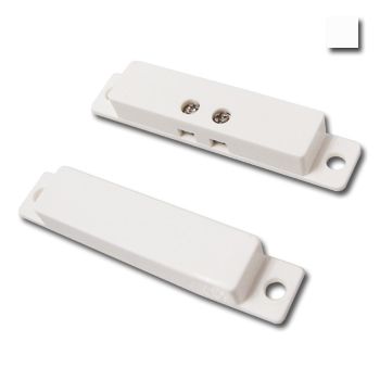 TAG, Reed switch (magnetic contact), Quick connect, Surface mount, White, N/C, 2" (50.8mm) length, 1/4" (6.35mm) width, 3/8" (9.53mm) height, 3/4" (19.05mm) gap,