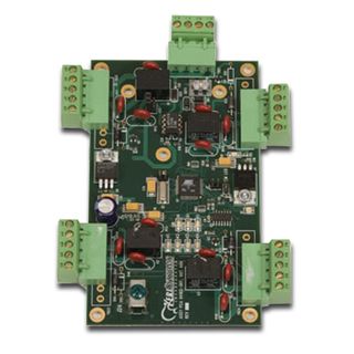 KERI, NXT series, I/O expansion module, Provides 4 additional auxiliary inputs and 4 additional auxiliary outputs, LED status indicators for power, communication and relay position, 10-14V DC 250mA,