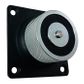 TAG, DH Series, Electromagnetic door holder, Wall mount, No release button, 50kg holding force, Adjustable armature plate, 12/24V DC, 100mA/50mA,