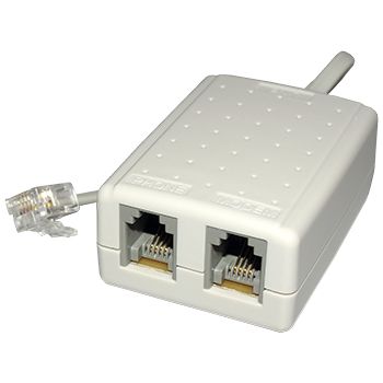MCM, ADSL filter, Inline micro filter/splitter, 4 wire mode 3 connection, Suitable for use as a central filter,