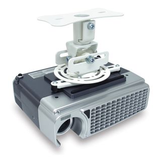 ATDEC, Telehook, Projector mount, Semi flush ceiling mount, Silver, Suits 90% of projectors, 360deg rotation, Quick release, 15kg holding force, 127mm distance from ceiling to projector,