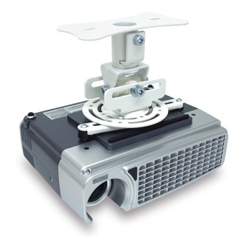 ATDEC, Telehook, Projector mount, Semi flush ceiling mount, Silver, Suits 90% of projectors, 360deg rotation, Quick release, 15kg holding force, 127mm distance from ceiling to projector,