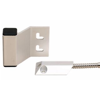 TAG, Reed switch (magnetic contact), Steel door, Surface mount, Metal, N/C, 2.13" (54mm) length, 1.37" (34.7mm) width, 0.37" (9.5mm) height,  2.5" (64mm) wide gap, 18" (457.2mm) armoured leads,