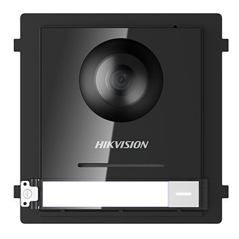 HIKVISION, Intercom, Gen 2, Video door station module, HD-IP, Single call button, 2MP camera, 180 degree view, IP65, POE,