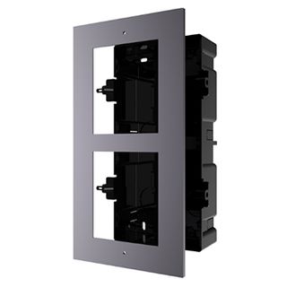 HIKVISION, Intercom, Gen 2, 2 Module, Flush mount frame, fits 2 modules, Plastic backbox, with accessories, box 237x134x56mm,