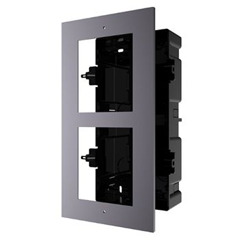 HIKVISION, Intercom, Gen 2, 2 Module, Flush mount frame, fits 2 modules, Plastic backbox, with accessories, box 237x134x56mm,