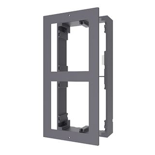 HIKVISION, Intercom, Gen 2, 2 Module, Surface mount enclosure, fits 2 modules, Aluminium, with accessories, box 219x107x32.7mm,