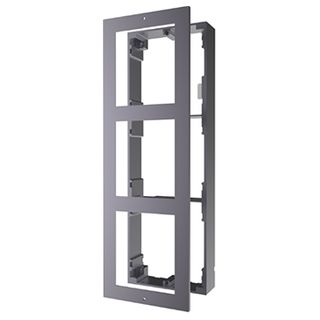 HIKVISION, Intercom, Gen 2, 3 Module, Surface mount enclosure, fits 3 modules, Aluminium, with accessories, box 219x107x32.7mm,