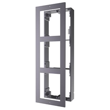 HIKVISION, Intercom, Gen 2, 3 Module, Surface mount enclosure, fits 3 modules, Aluminium, with accessories, box 219x107x32.7mm,