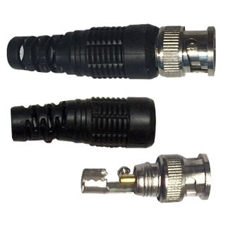 XTENDR, BNC connector, Male, Screw type, Universal 2-Piece, 0.9mm centre pin, Suits Hikvision 5C2V coaxial cable,