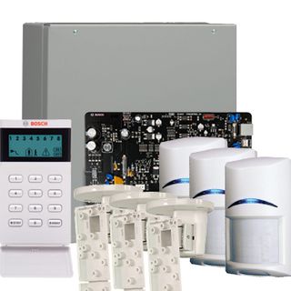 BOSCH, Solution 2000, Alarm kit, Includes ICP-SOL2-P panel, IUI-SOL-ICON LCD keypad, 3x ISC-BPR2-W12 PIR detectors, 3x B338 brackets,