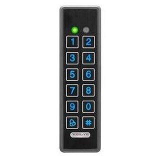 ROSSLARE, Keypad and Reader, Slimline, Stainless Steel, Vandal & corrosion resistant, Wiegand 26 and 30 bit formats, Backlit keys, Optical tamper switch, Grey, IP67 rated, 5-16V DC BLACK,
