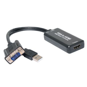 NETDIGITAL, VGA To HDMI And 3.5mm Stereo Audio Converter