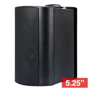 CMX, 5.25" Bass reflex cabinet speaker, Wall mount, 30W, 5.25" woofer, 1.5" tweeter, Stainless mount, 90-20KHz response, IP66, Black, 100V line (Taps at 7.5,15,30W)