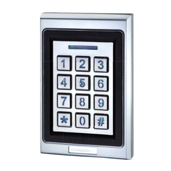 GEM, Keypad/ BLE Reader, Up to 200 users, Standalone PIN code or Bluetooth 4.2 operation, Up to 10m read range, 5A relay outputs, Metal, Backlit keys, 12-24V DC