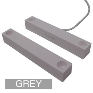 TAG, Reed switch (magnetic contact), Steel door, Surface mount, Grey, N/C, 4 1/8" (104.77mm) length, 5/8" (15.88mm) width, 5/8" (15.88mm) height,  2 1/2" (63.5mm) wide gap, 18" (457.2mm) leads,