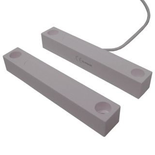 TAG, Reed switch (magnetic contact), Steel door, Surface mount, Grey, N/C, 4 1/8" (104.77mm) length, 5/8" (15.88mm) width, 5/8" (15.88mm) height,  2 1/2" (63.5mm) wide gap, 18" (457.2mm) leads,