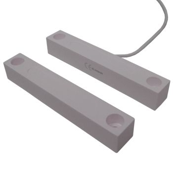 TAG, Reed switch (magnetic contact), Steel door, Surface mount, Grey, N/C, 4 1/8" (104.77mm) length, 5/8" (15.88mm) width, 5/8" (15.88mm) height,  2 1/2" (63.5mm) wide gap, 18" (457.2mm) leads,