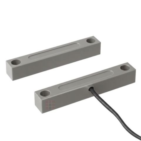 TAG, Reed switch (magnetic contact), Steel door, Surface mount, Grey, N/C, 4 1/8" (104.77mm) length, 5/8" (15.88mm) width, 5/8" (15.88mm) height,  2 1/2" (63.5mm) wide gap, 18" (457.2mm) leads,