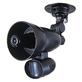 TAKEX, Detector, PIR, Indoor / Outdoor. Message playback, 12 x 12m coverage, Volume up to 100dB, Built in mic, Recorded message playback (8 Secs),  12V DC, 500mA