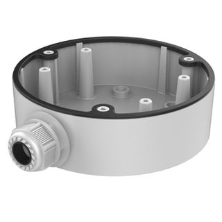 HIKVISION, Surface mount adaptor, White, Suits Hikvision Motor vari-focal vandal domes, Provides surface mounting and conduit access