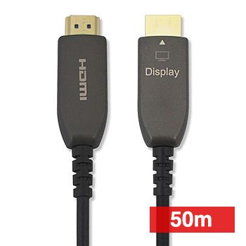 XTENDR, HDMI Active Optical Cable (AOC), 4K/UHD, 4096x2160 or 3840x2160, 50/60Hz at 4:4:4, 18Gbps, HDR10, HDCP2.2, Dolby Atmos, Directional, 28 AWG cable, 50m