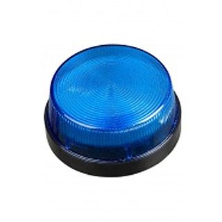 TAG, Strobe, Miniature, Blue, LED, Weather resistant, Round base with 2 fixing screws, 12V DC,