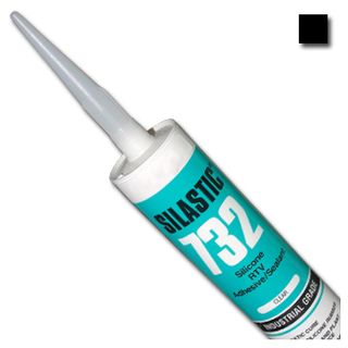 DOW CORNING, Silastic, Black, RTV silicone adhesive sealant, Acetic cure, 310gm,