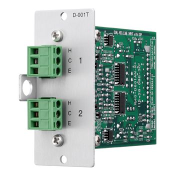 TOA, Dual Mic/Line Input Module with DSP, Two Balanced Mic / Line Inputs, Digital Signal Processing inc 10-Band Parametric EQ, Adjustable Sensitivity, Phantom Power, Maximum four per chassis,