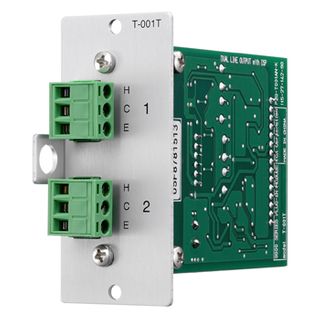 TOA Dual Line Output Expansion Module with DSP, Two Balanced Line Outputs, Digital Signal Processing with 10-Band Parametric EQ, Bass / Treble, Loudness, Compressor, Maximum three per chassis