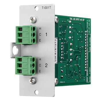 TOA Dual Line Output Expansion Module with DSP, Two Balanced Line Outputs, Digital Signal Processing with 10-Band Parametric EQ, Bass / Treble, Loudness, Compressor, Maximum three per chassis