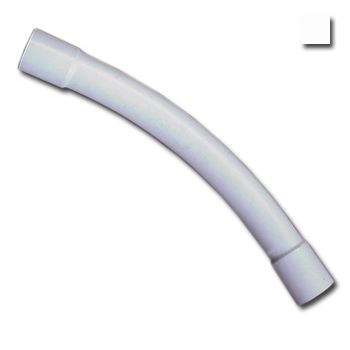 AUSSIEDUCT, 32mm, 45 degree bend, White, Suits heavy duty 32mm rigid conduit