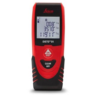 LEICA, Disto D1, Laser distance meter, 0.2mm to 40m measuring range, Illuminated 3 line display, Suits Disto Sketch APP,