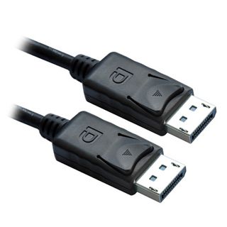 ASTROTEK, DisplayPort DP Cable 2m - 20 pins Male to Male 1.2V 30AWG Gold Plated Assembly type Black PVC Jacket RoHS