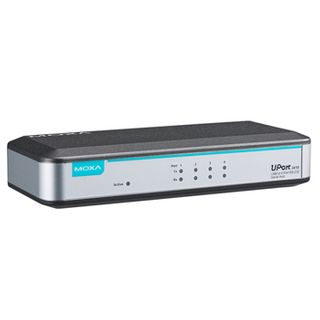 MOXA 4-port RS-232-M USB-to-serial converter, 12 to 48 VDC,