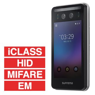 SUPREMA, FaceStation F2 Fusion, Multimodal Facial recognition, Mobile access and RFID reader (EM,Mifare,HID,iClass), Up to 100,000 users, 50,000 image logs, 7" touchscreen, TCP/IP, Wiegand, RS485,