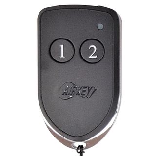 AIRKEY, Transmitter, Key fob, Two channel, Maximum security, 64 bit rolling key encription, IP65 rated, Chrome plated die cast case,