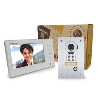 AIPHONE, JO Series, Video intercom kit, Colour, Hands free, Includes 1 x JODVF, 1 x JO1MD, 1 x Power Supply, Flush mount vandal resistant door station,