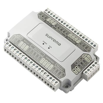 SUPREMA, Secure Multi-door I/O module, 4x form C relay outputs, 2x Wiegand In/Out, RS-485 Encrypted communications, 8CH TTL inputs, 6CH TTL outputs, 12V DC, 1A max,