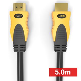 XTENDR, HDMI 2.0 interface lead, 5.0m, Gold plated Oxygen Free connector, 4K video with Audio return channel(ARC), 5.0m cable length, 48 Bit colour depth, 18Gbps/600MHz, 2160p,