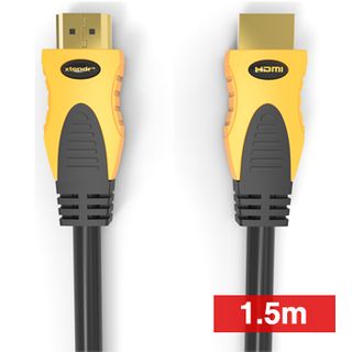 XTENDR, HDMI 2.0 interface lead, 1.5m, Gold plated Oxygen Free connector, 4K video with Audio return channel(ARC), 1.5m cable length, 48 Bit colour depth, 18Gbps/600MHz, 2160p,