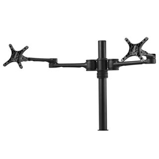 ATDEC, Workspace, Monitor bracket, Dual desk mount, Black, Suits LCD up to 32", 8kg Flat screen or 5.5Kg curved, Vesa 75 x 75, 100 x 100